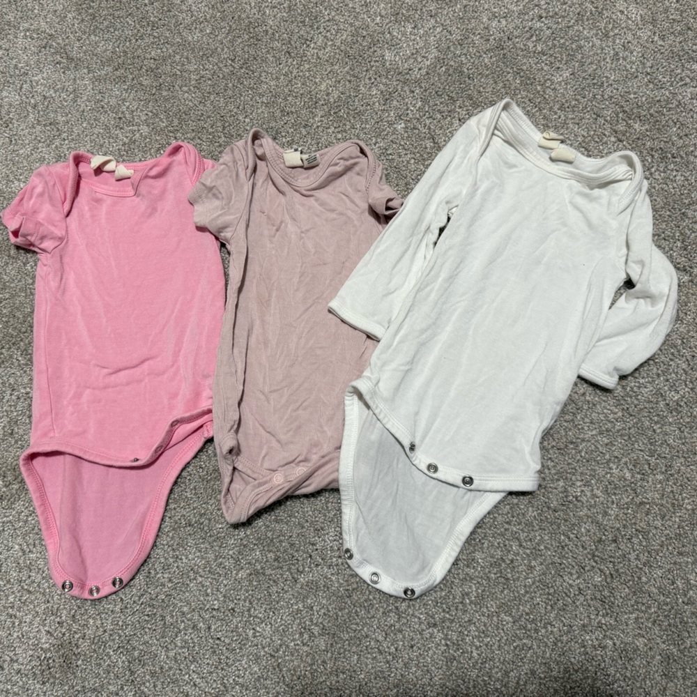 Set of Three Kyte Baby Bodysuits - 0-3 months